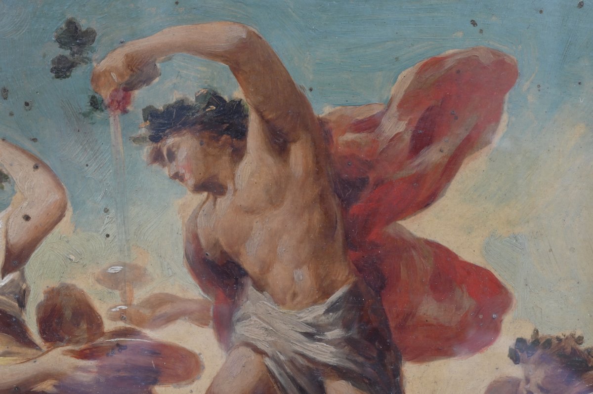 Rodolfo Morgari - Bozza di Affresco - Italia Fine XIX Secolo  -photo-1
